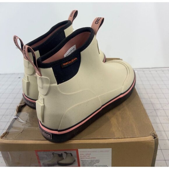 Grundens Women's Deck Boss 6" Ankle Boot Fog 60011 Plain Toe Non-Insulated NEW~~ - Picture 3 of 7